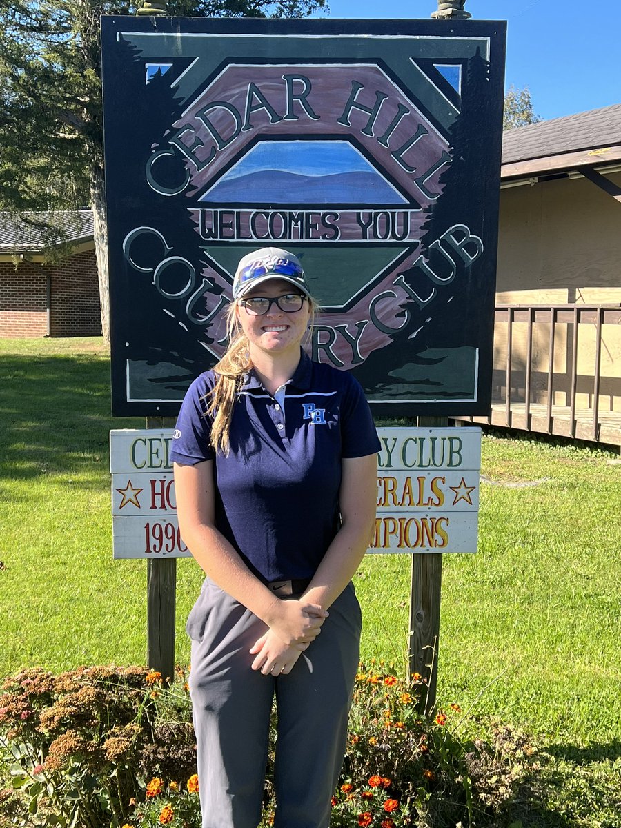 phhsgolf1's tweet photo. Congrats to Savannah Riley on placing 2nd at the girls zone qualifier today at Cedar Hill Golf Course. Savannah will play in the girls state tournament next Monday at Heritage Oaks Golf Course. @PHHS_AD @PHHS_Rebels https://t.co/czX5AQwPG4