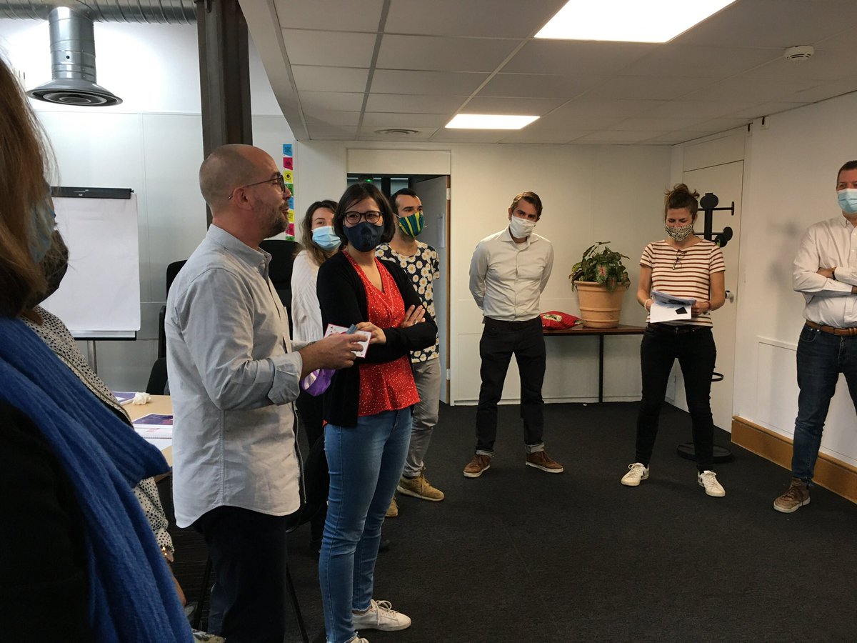 SarahMarniesse's tweet photo. La Résidence #Play, c’est parti ! 4 jours de créativité, d’intelligence collective, d’introspection, de pleine conscience pr dégager de l’espace, voir + loin &amp; + profond, autre chose &amp; autrement. Se transformer pr transformer! #Campus @AFD_France ☀️ 

@NBougnouxafd  #ClVigeHelie https://t.co/2BBubn2Tc9