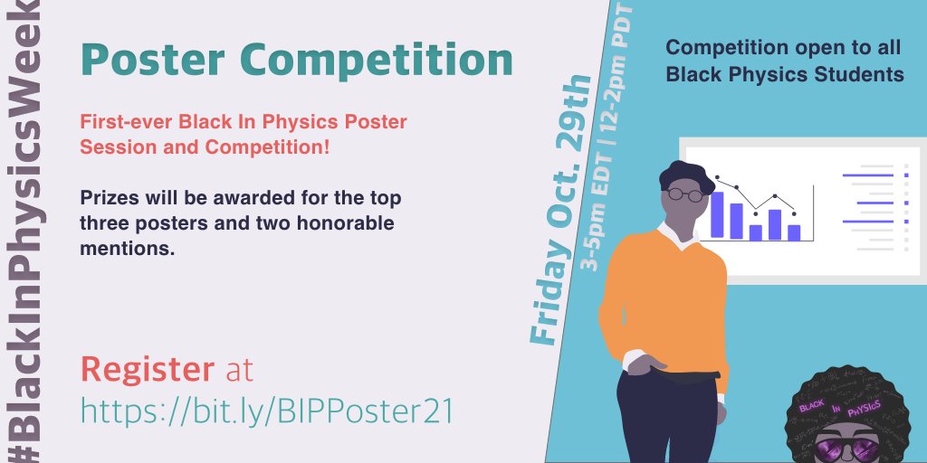 BlackinPhysics's tweet photo. And if you're on the job market, or looking to network with physics grad programs THESE EVENTS ARE FOR YOU!! We have an A+ lineup of exhibitors, from industry to academia to nat. labs represented! Not to mention the 3MT and Poster competition have CASH PRIZES 🤑🤑🤑💰💰💰!!! https://t.co/B9sZb8nuhR