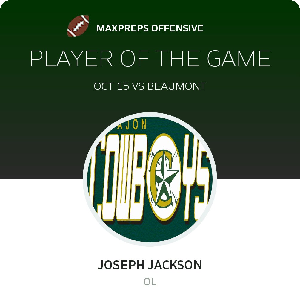 74eraaa's tweet photo. Max preps offensive player of the game🦍 https://t.co/jtVPeL9Z3V