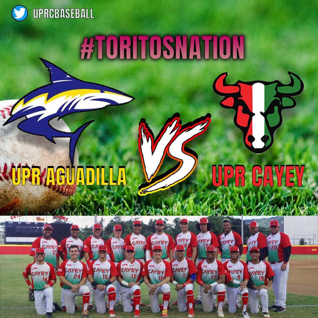 Mañana nuestros Toritos 🐂 se enfrentan a UPRAG 🦈 en casa 🇮🇹
Este partido dará comienzo a nuestra participación del torneo LAI 2021⚾️
⏰ 11:00 AM
📍 Pedro Montañez, Cayey 
📅 martes, 19 de octubre
¡Ven y apoya a tu equipo! ¡Te esperamos! 
#ToritosNation