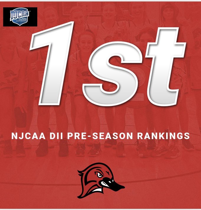 One Flock Nation!
What an exciting time of year as Basketball is about to start their season. 
Let’s take this time to S/O to our reigning National Champions <a href="/LLC_WBasketball/">Lake Land College Women's Basketball</a> <a href="/DavidWJohnson10/">David W Johnson</a> as they enter the season Pre-Season ranked #1 

njcaa.org/sports/wbkb/ra…

#RockTheFlock