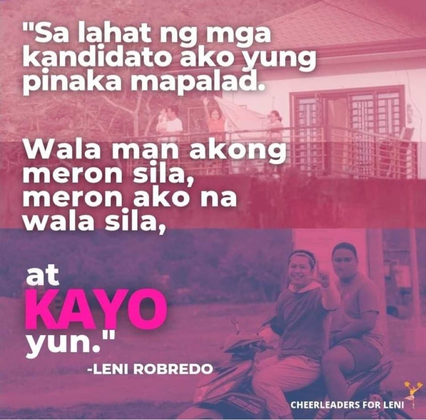 ppvrnational's tweet photo. ayo ang lakas ng Team Robredo Pangilinan. Tayo ang lilikha ng panibagong pag-asa para sa lahat.
Lalaban Tayo!
#LabanLeni2022
#LeniKiko2022 https://t.co/PGOnwaEFSO
