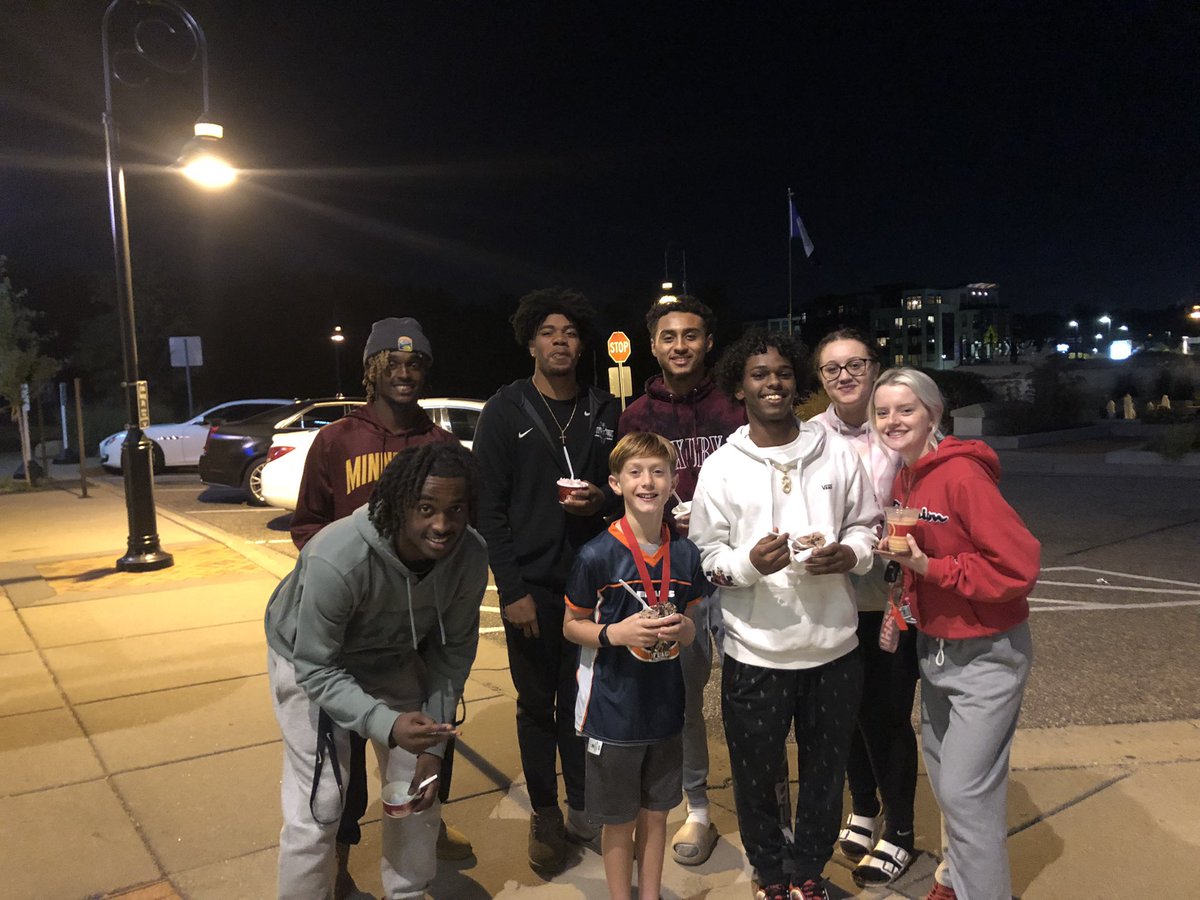 Graham finished another successful football season this evening and had a pretty awesome cheering section!

We feel fortunate as parents that he has such outstanding role models to look up to!

#Family
#SouthSideStampede