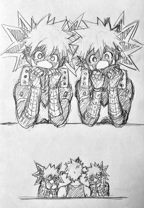 ラフ描き、💥コスの🥦君と🥦(♀)ちゃん

どっちが🥦君で🥦ちゃんでしょ〜😆 