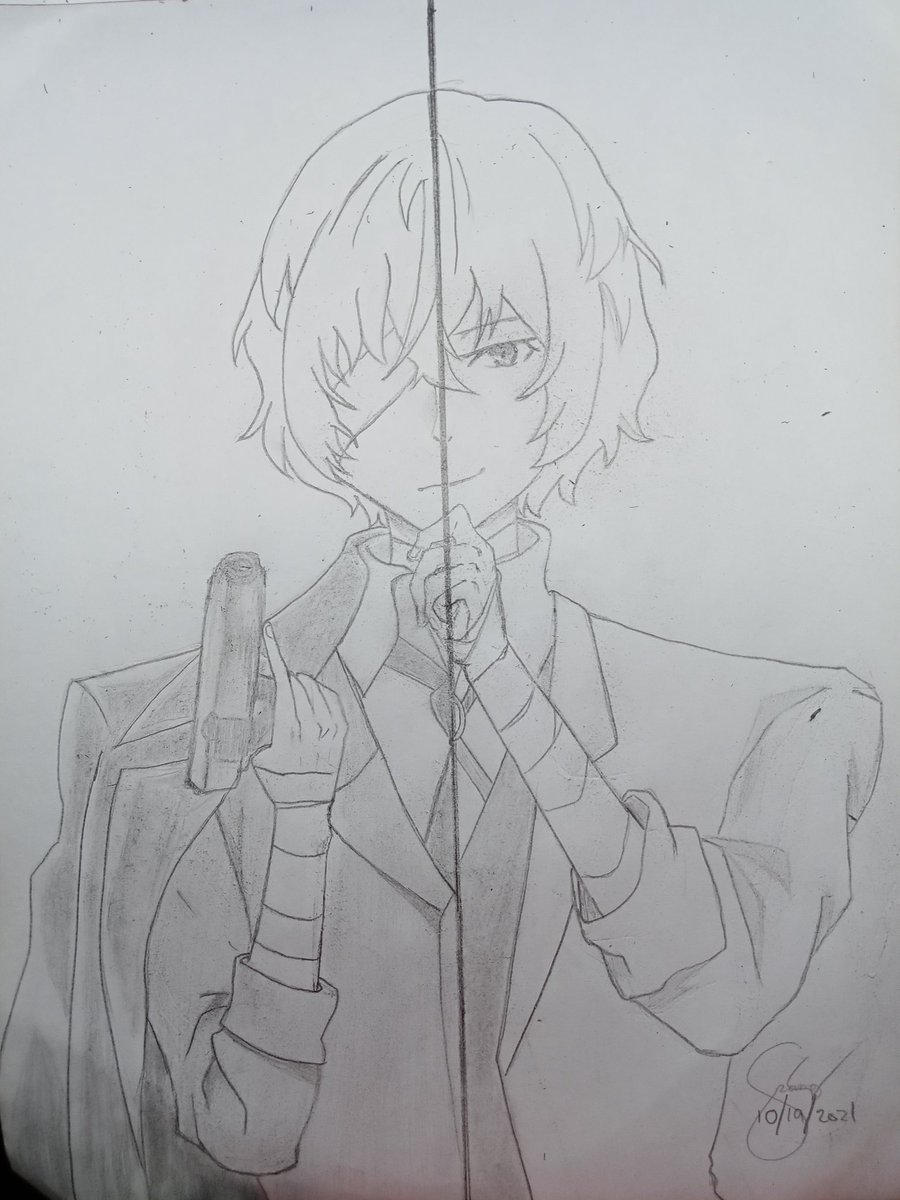 luv_eriii_'s tweet photo. Port Mafia Dazai or Detective Dazai? 

#BungouStrayDogs #BSD #Dazai #Dazaifanart #bungostraydogsfanart #fanart #anime https://t.co/HPnKmHNaYk
