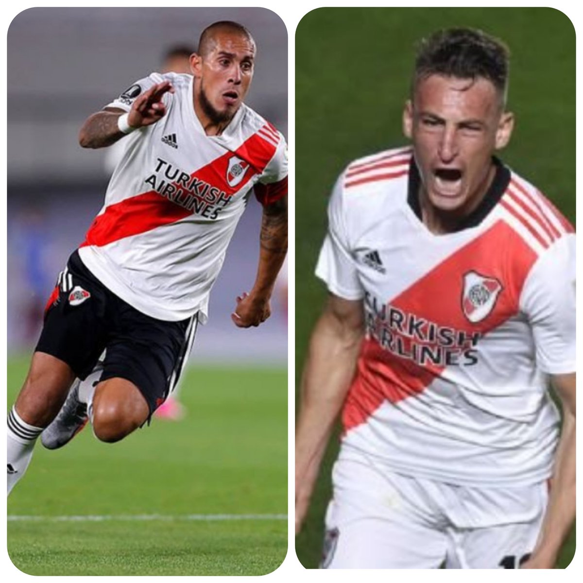 javigilnavarro's tweet photo. Dos que ya recibieron el alta médica: #JonatanMaidana y #BraianRomero. 
.
#River 
#Talleres https://t.co/pfsfiJ4b2Q