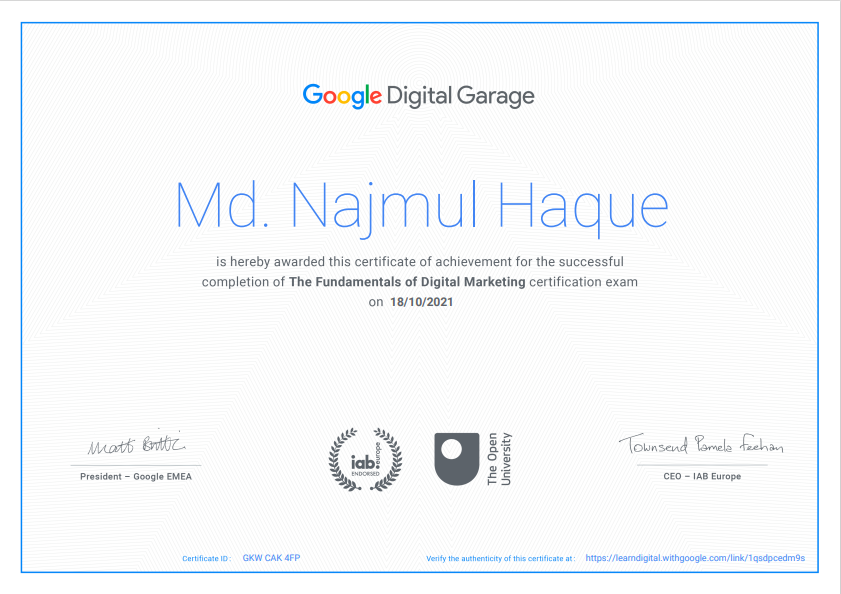 Najmul_official's tweet photo. Fundamentals of Digital Marketing Certification.
.
.
.
#google #qualification #marketingagency #projonmodigital #digitalmarketing #marketing #online #digitalmarketer https://t.co/ZxqpXnEEbi