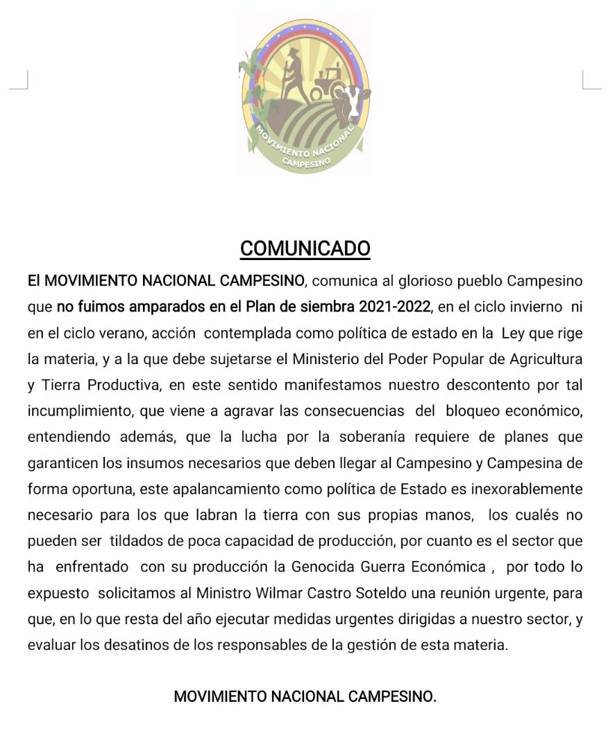 Bloque Nacional Campesino Pescador Hugo Chávez tweet media