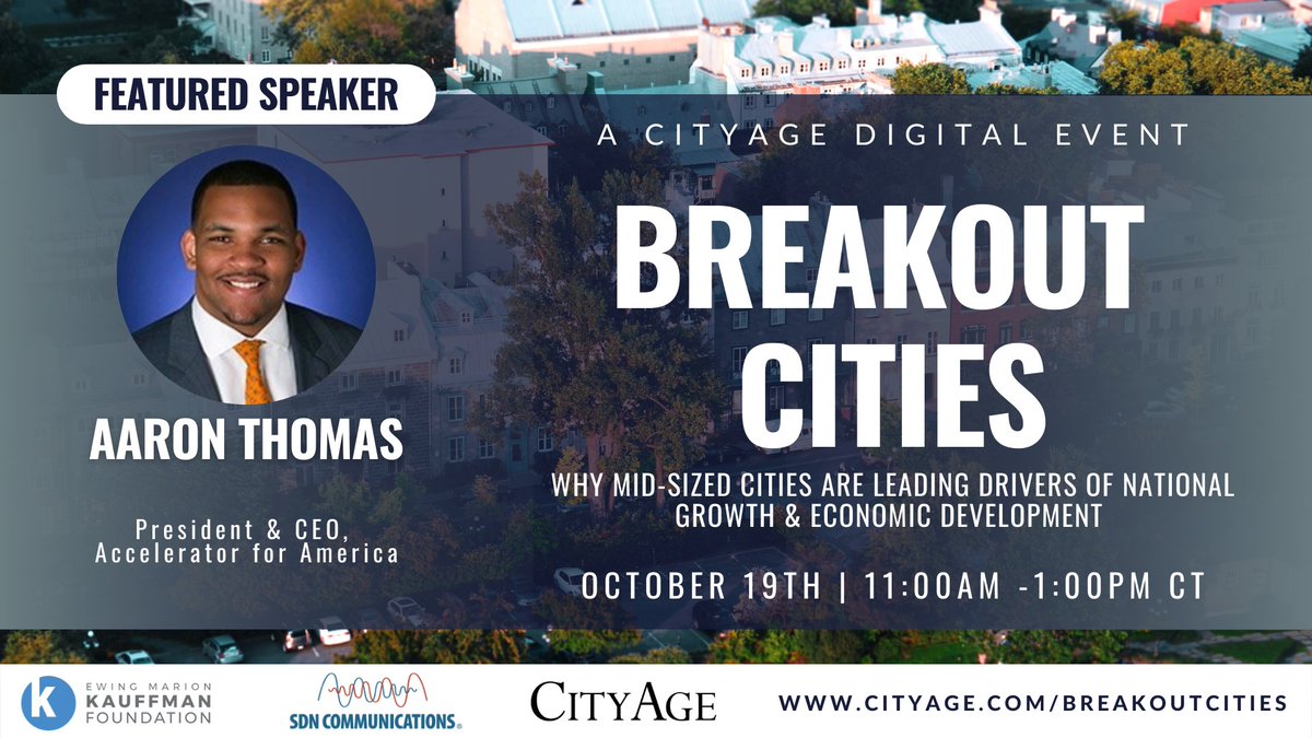 CityAge's tweet photo. And hosting this panel is #AaronThomas, President & CEO of @USAccelerate, the national nonprofit co-founded by Los Angeles Mayor Eric Garcetti in 2017. Aaron is a graduate of Harvard College, and received his MBA from Stanford’s Graduate School of Business. https://t.co/rV7YxF3wFl