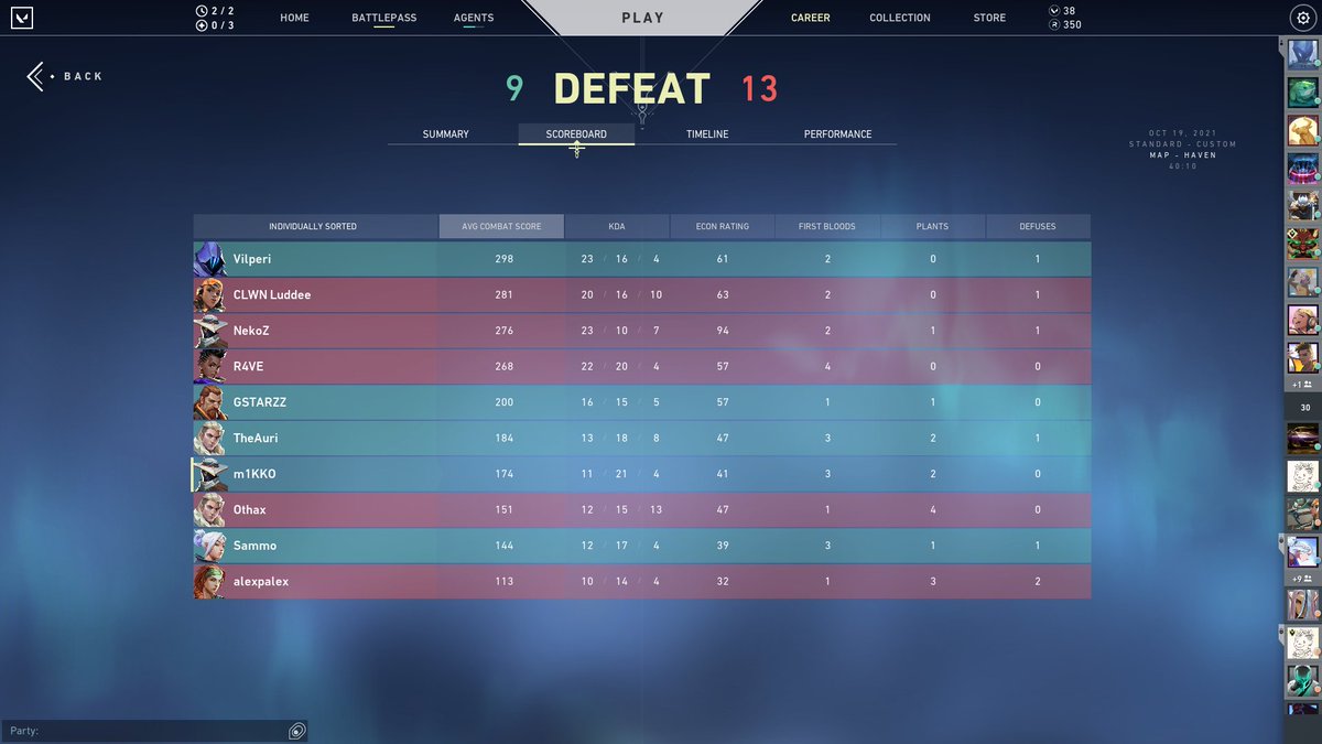 Oof, midnight hits different, we're out from Icebox European tournament, gg's all teams we've met.

#FullFlashed 13-4 
#TheLostNation 13-7 
<a href="/weareivygg/">IVY</a>  13-15 
#brainverysmall 9-13 

Overall I'm happy, considering that we didn't prepare anything, but we're gonna work on it.