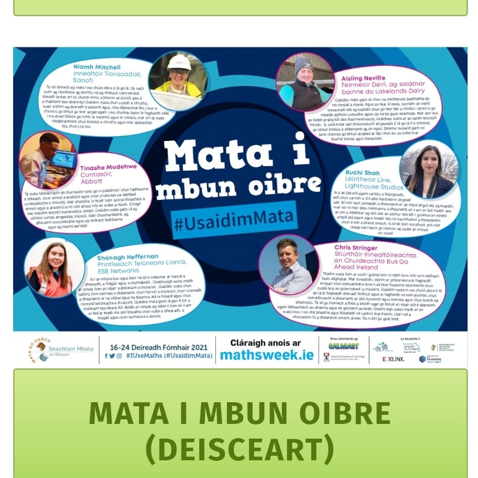 J_A_deBrun's tweet photo. Posteair ginearalta is áiseanna do Seachtain na Mata 2021 @mathsweek
An bhfuil sibh páirteach leis an dtogra @Maths_Eyes? 🧮👀
Gach eolas faoina himeachtaí srl:
https://t.co/ffeGjFazzJ
#mathsweek21 #edshareie #edchatie #matalechéile #oidgael #pdstGaeilge #pdstSTEM #Gaeilge https://t.co/bKOQUQLApP