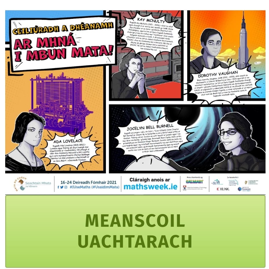 J_A_deBrun's tweet photo. Posteair ginearalta is áiseanna do Seachtain na Mata 2021 @mathsweek
An bhfuil sibh páirteach leis an dtogra @Maths_Eyes? 🧮👀
Gach eolas faoina himeachtaí srl:
https://t.co/ffeGjFazzJ
#mathsweek21 #edshareie #edchatie #matalechéile #oidgael #pdstGaeilge #pdstSTEM #Gaeilge https://t.co/bKOQUQLApP