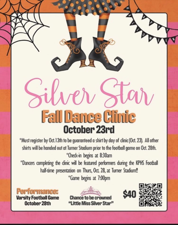 Don’t forget to sign your kiddos up for clinic this Saturday! Make sure you put Sophia Canavan as your silver star💚