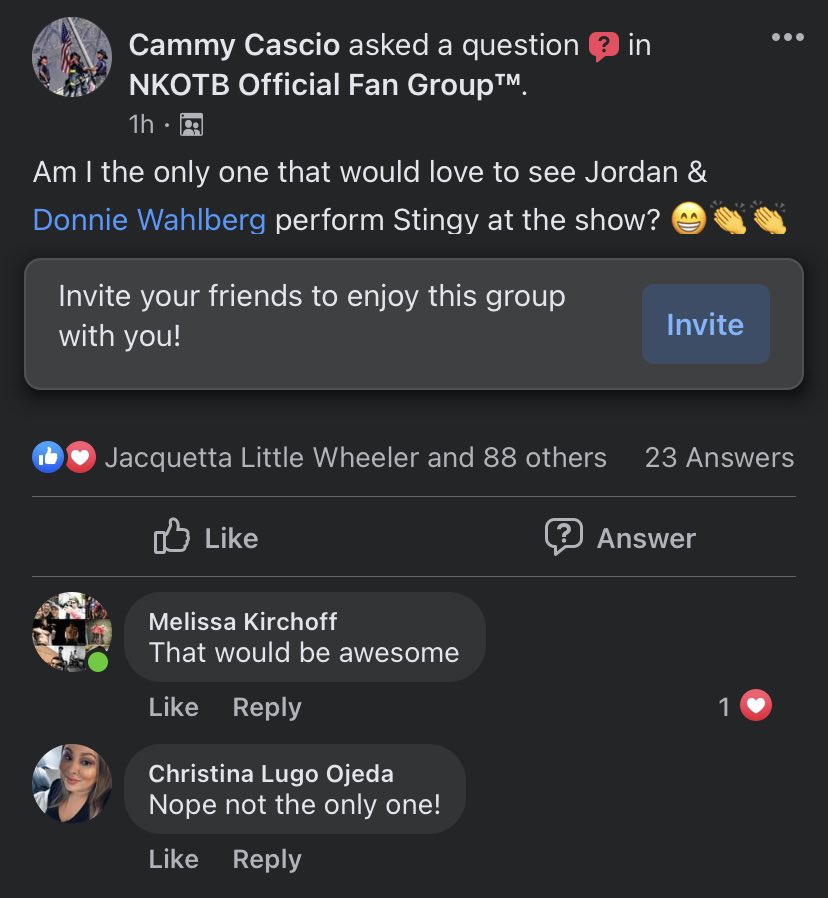 LaDiva027's tweet photo. Not my post but I thought I share and put it out into the universe … and we all know @DonnieWahlberg sees all!! #nkotbtour2022 #makingrequests https://t.co/A86fJK91a0