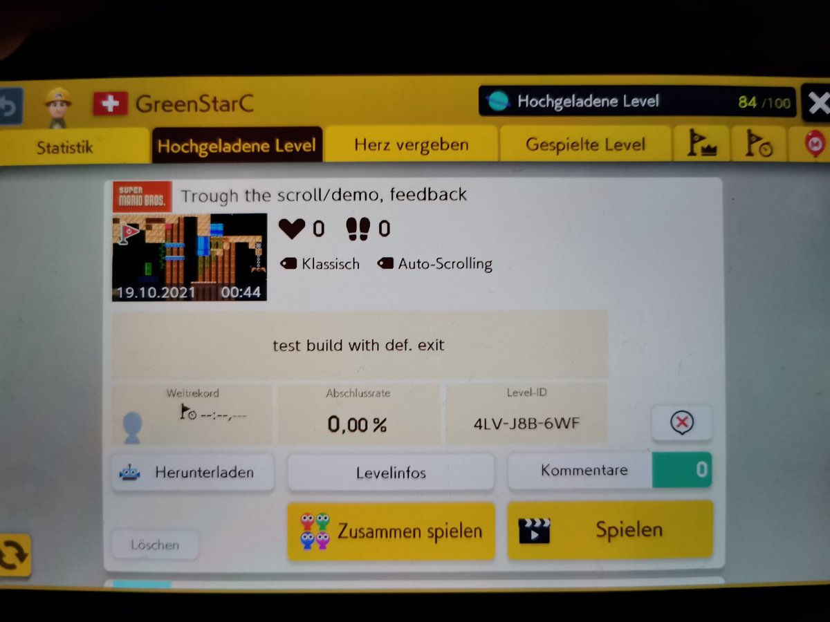 GreenStarCommu1's tweet photo. Building a new level. Fight against the autoscroll and reveal new parts of the level with the reset door. 
Feedback would be appreciated
#mariomaker2 #nintendoswitch #supermario #community #levelcreator #gaming #fun #nintendo #greenstarcommunity #SuperMarioMaker2 https://t.co/lByhmcxDSZ