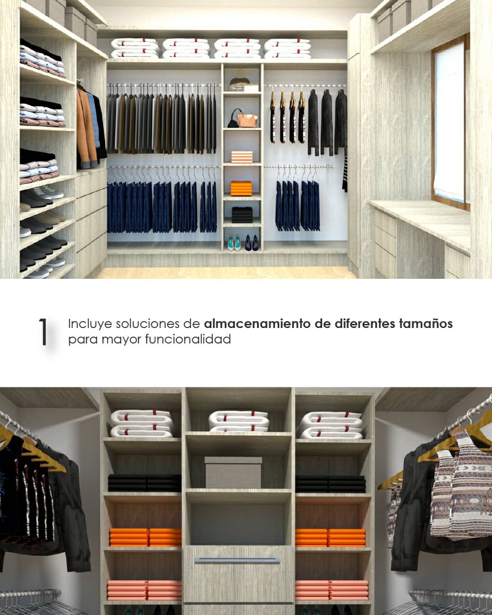 Morada_MIA's tweet photo. La correcta organización del vestier te ahorrará tiempo y espacio, es por ello que hoy en #MoradaTips describimos 3 recomendaciones principales para el diseño sencillo de tu vestidor. Contacta con nuestros arquitectos y recibe asesoría personalizada vía Whatsapp 0424 659 1498 📲 https://t.co/8vj6AB1wrU