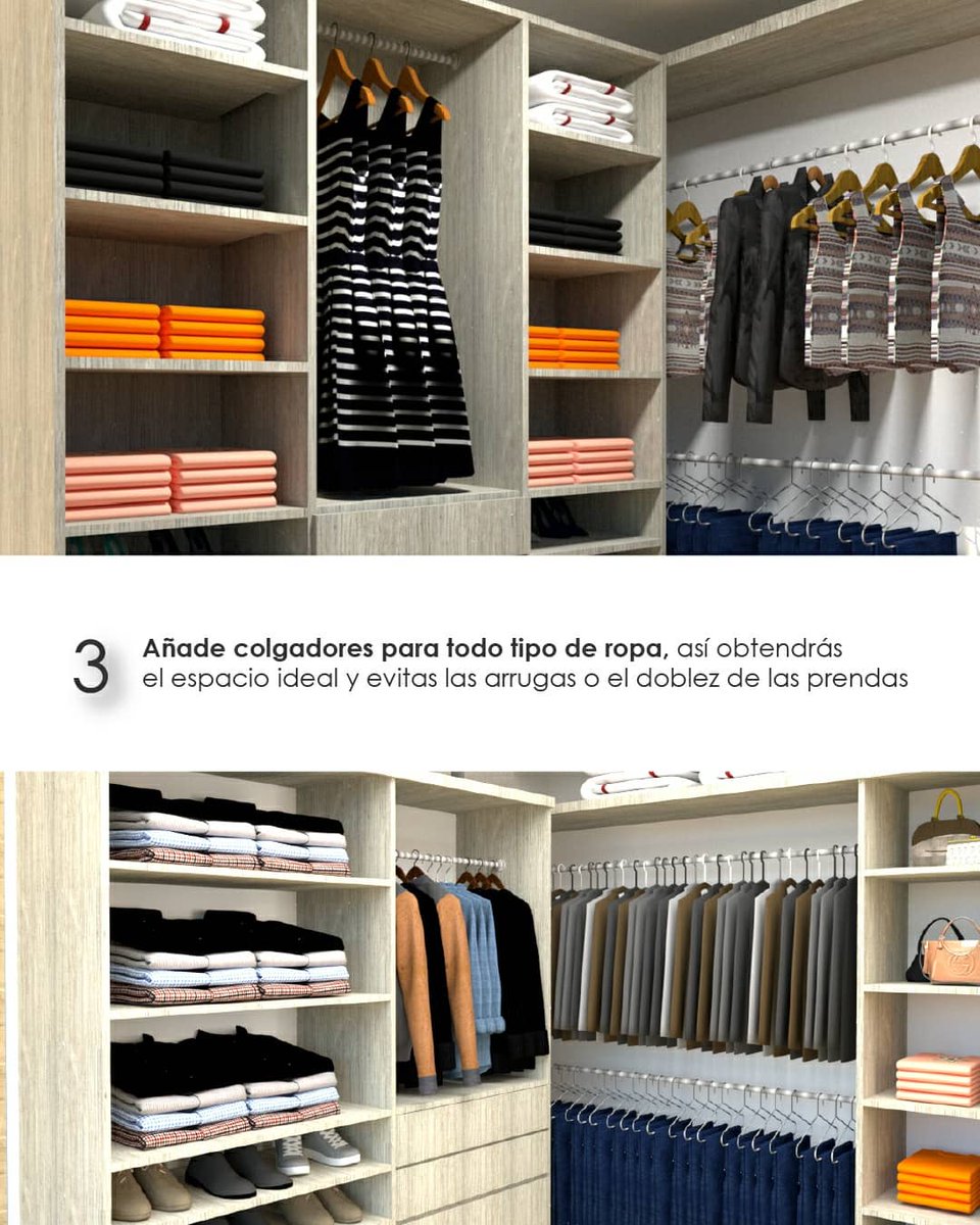 Morada_MIA's tweet photo. La correcta organización del vestier te ahorrará tiempo y espacio, es por ello que hoy en #MoradaTips describimos 3 recomendaciones principales para el diseño sencillo de tu vestidor. Contacta con nuestros arquitectos y recibe asesoría personalizada vía Whatsapp 0424 659 1498 📲 https://t.co/8vj6AB1wrU