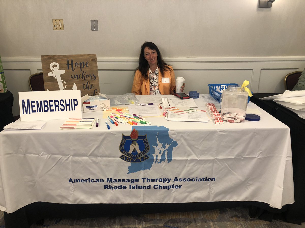 RhodeIslandAMTA's tweet photo. Our first in person meeting since Covid-19 started… We have missed you! #MassagingInThe401 #RIAMTA #MassageTherapy https://t.co/b5WOycjU8N