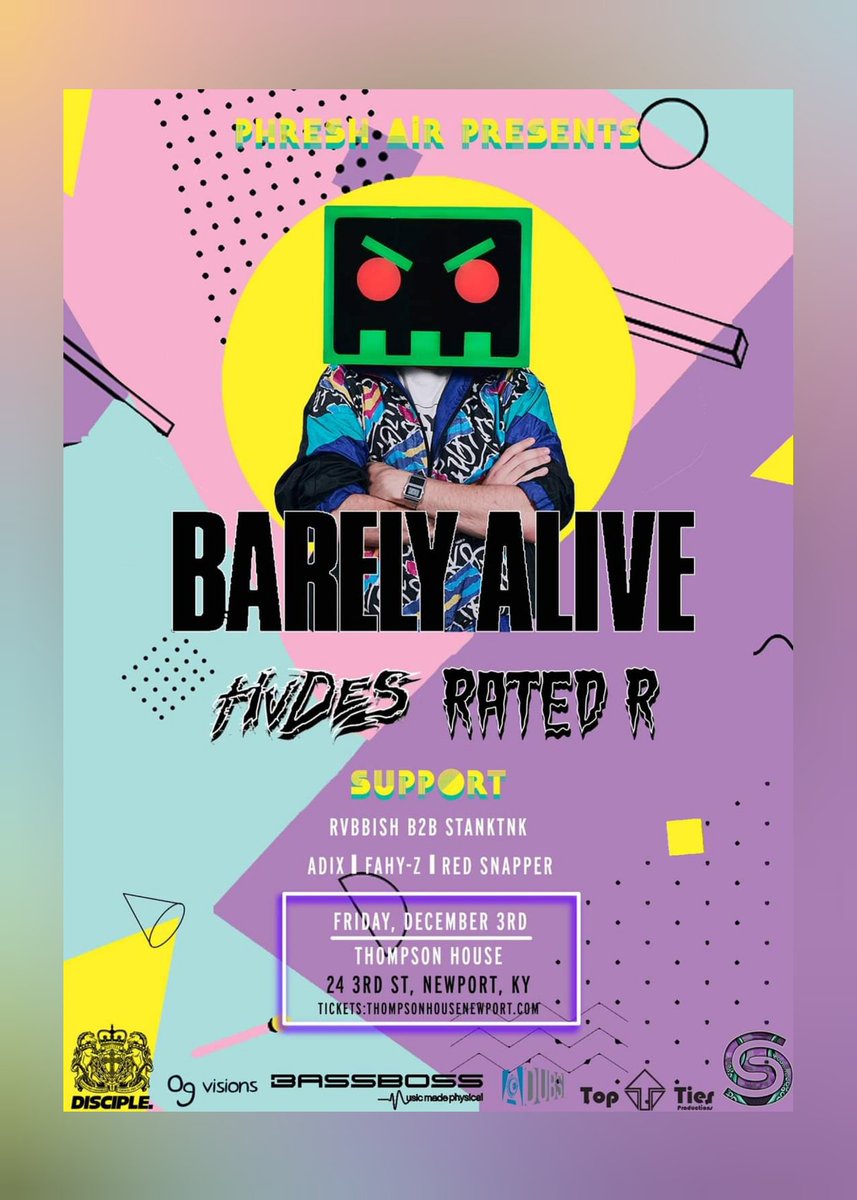 rvbbishdubs's tweet photo. got a show coming up with @BarelyAliveUS @ratedrdubstep @hvdesmusic going b2b with the homie @stanktnk so that's coool!!! https://t.co/lHnqfO6lZN