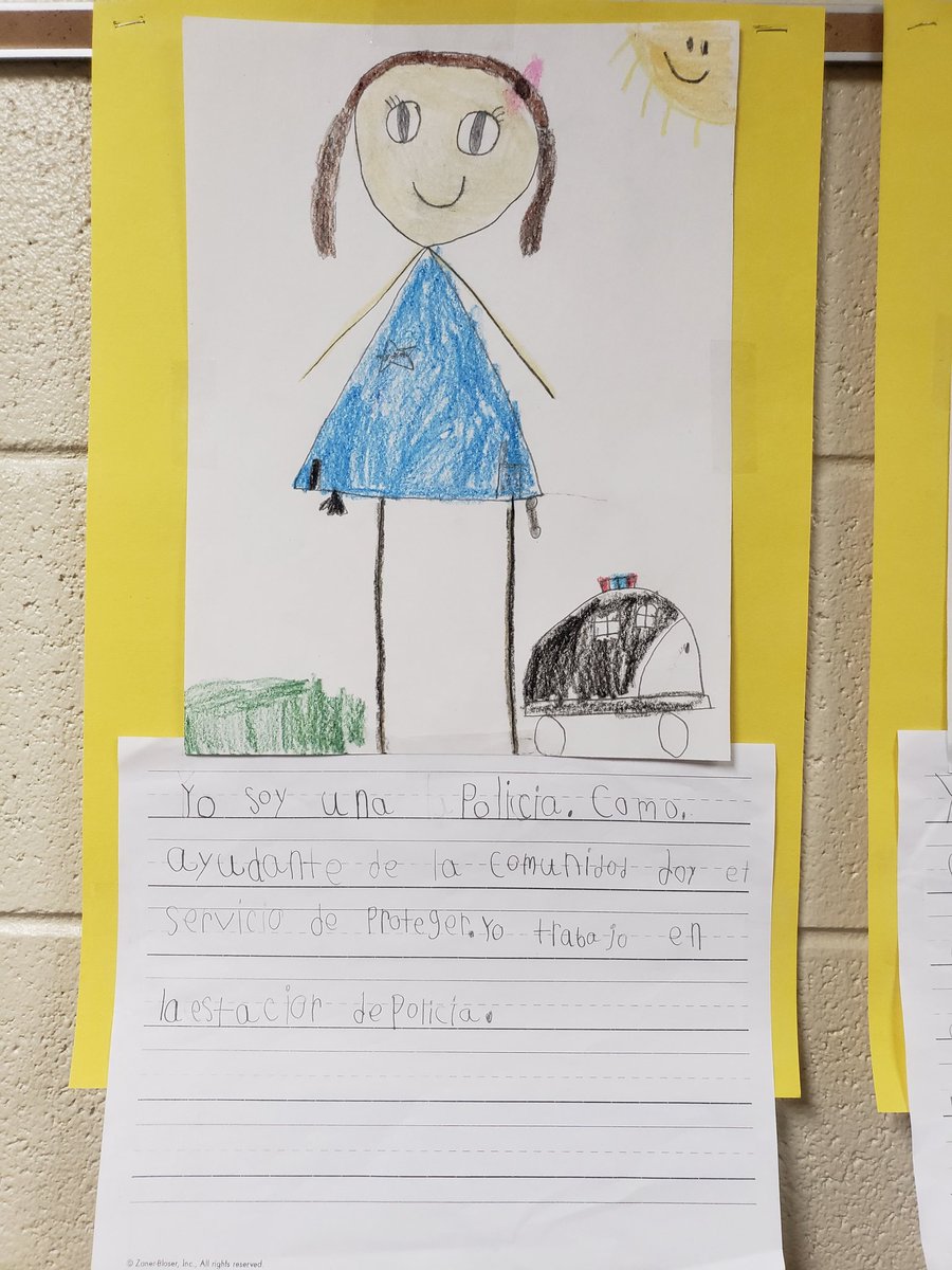 AnneCasLopez's tweet photo. 1st Grade Dual Language students did a great job on their Ayudantes de la Comunidad narrative writings. Buen trabajo estudiantes! @LeggeeLeopards @Dist158 @Guategirl1122 https://t.co/s06yebPO60
