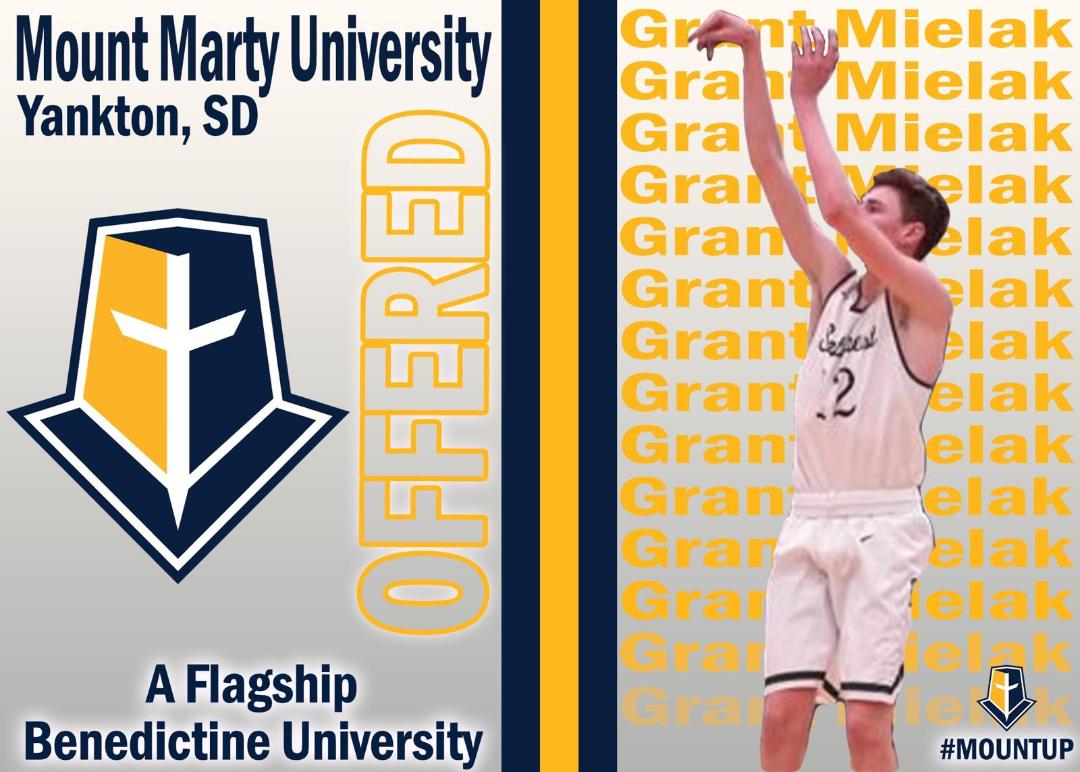 Thank you to <a href="/CollinAuthier/">Collin Authier</a> and the rest of the staff for a great visit <a href="/MMULancersMBB/">Mount Marty Men’s Basketball</a>.  I am grateful to have received an offer to play basketball at Mount Marty University!