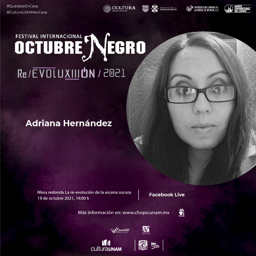 museodelchopo's tweet image. Mañana en el marco del 𝐅𝐞𝐬𝐭𝐢𝐯𝐚l 𝐈𝐧𝐭𝐞𝐫𝐧𝐚𝐜𝐢𝐨𝐧𝐚l 𝐎𝐜𝐭𝐮𝐛𝐫𝐞 𝐍𝐞𝐠𝐫𝐨 transmitiremos la mesa: 𝐋𝐚 𝐫𝐞-𝐞𝐯𝐨𝐥𝐮𝐜𝐢ó𝐧 𝐝𝐞 𝐥𝐚 𝐞𝐬𝐜𝐞𝐧𝐚 𝐨𝐬𝐜𝐮𝐫𝐚. Con @hollowkid, #ZanoniBlanco, #MaríaMonterrosa, #AlejandroDarkleto y #AdrianaHernández
19h #Fblive