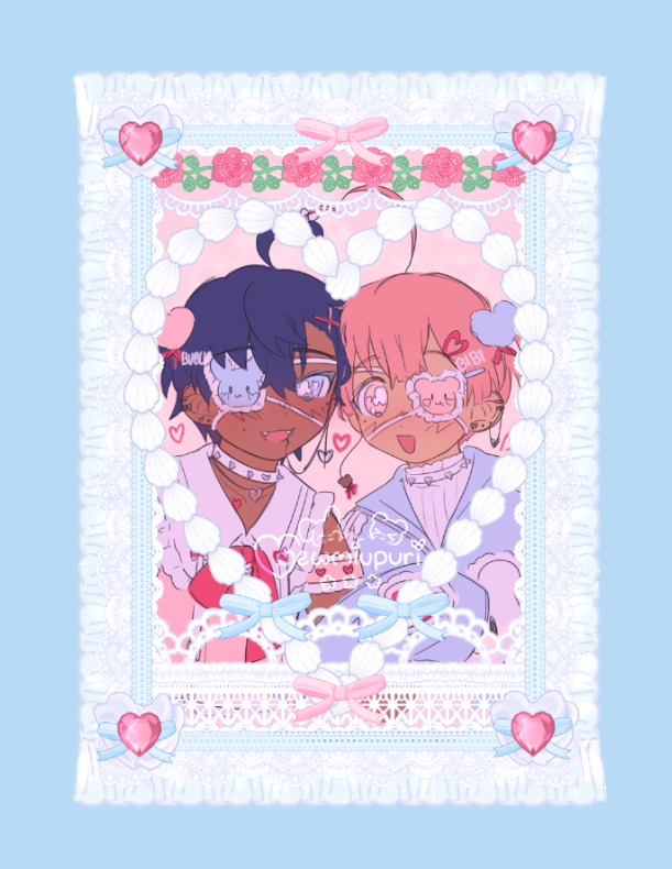 angelno1010's tweet photo. 🌹 some namhuu deco frames ive done lately 🐰🐻 https://t.co/8irndk1fHx
