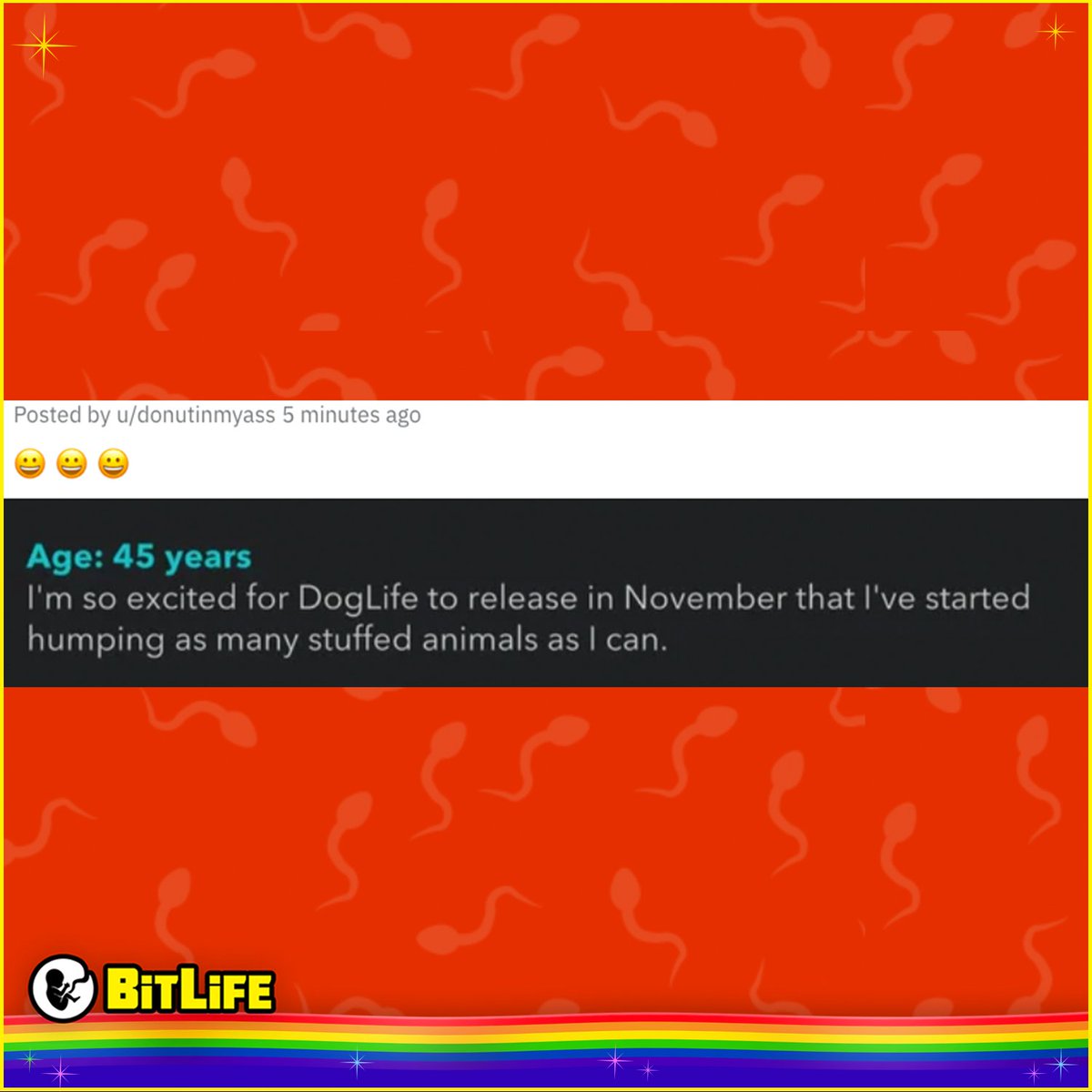 BitLifeApp's tweet photo. I'm slowly morphing into my dog and I ain't mad about it. 🐕 https://t.co/oki47BQBu2