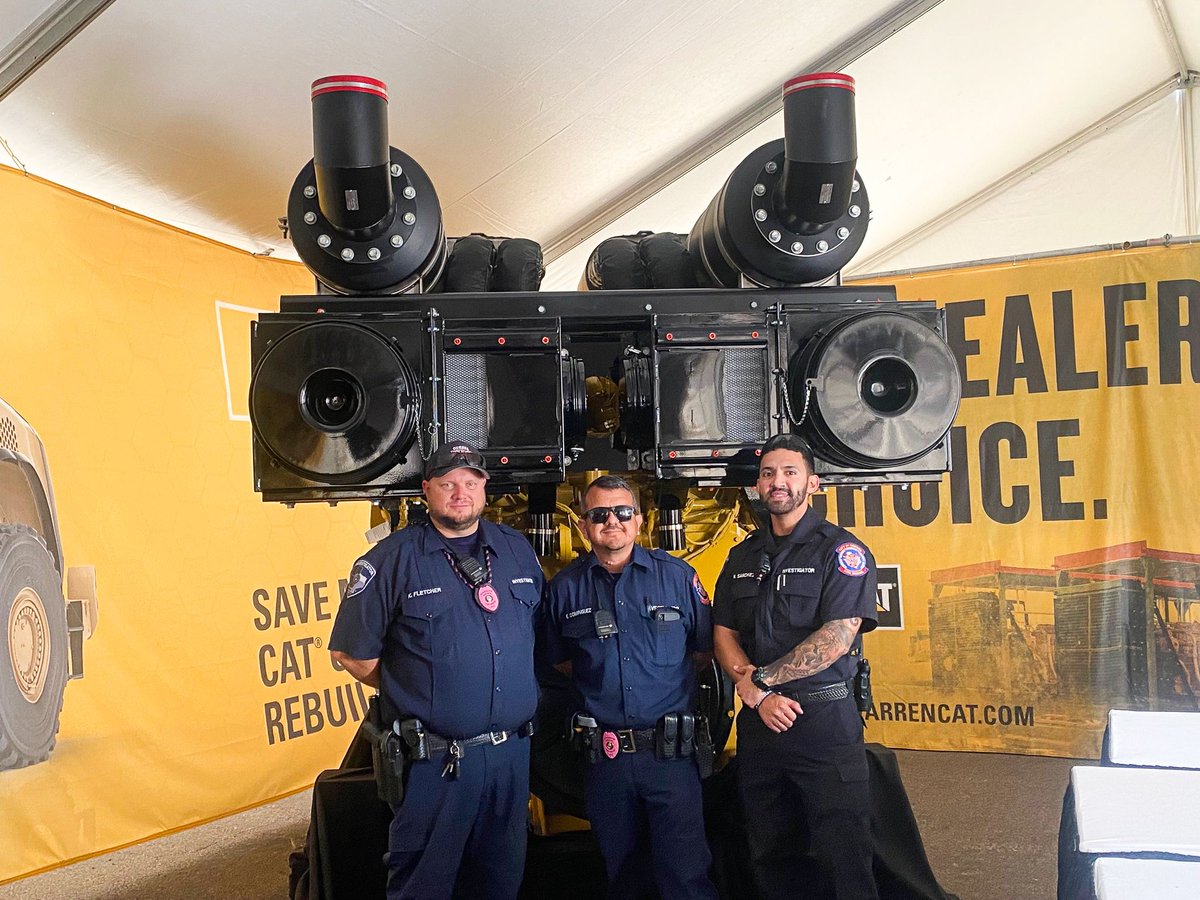 WarrenCAT's tweet image. You know our @PBIOS display is 🔥  when the Odessa Fire Department shows up. 
#pbios #oilshow #warrencat