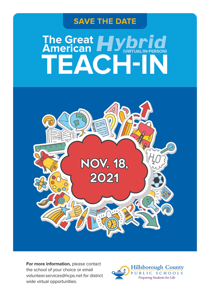 The Great American Teach-in is one month away! Would you like to share your career with our students in a creative and meaningful way?
This year's hybrid model allows for flexibility and enhanced engagement with virtual opportunities and in-person opportunities.