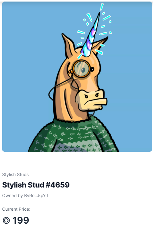 DegenService's tweet photo. Ya boy needs liquidity to buy more #DegenApes
Selling: Rank #12 Diamond Unicorn #StylishStud π
-2nd Rarest Diamond Unicorn in all 10k
-Cheapest Unicorn Diamond on the market R.N. https://t.co/PpEXOQSemL