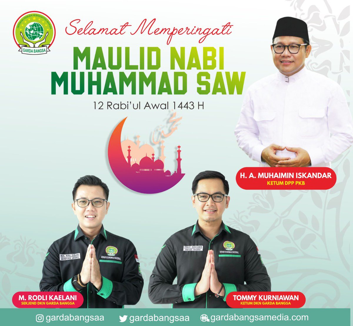 sahabatodie's tweet photo. Shollu ala Nabi, kami berbahagia menjadi umat mu ya maulana...
@cakimiNOW 
@DPP_PKB 
@nu_online 
@Gardabangsaa 
@News_PKB https://t.co/mjK2NtaDbA