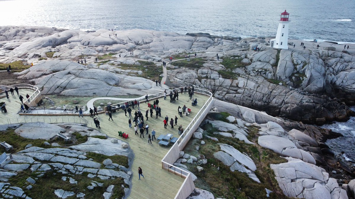 Today was a beautiful day. The Viewing Deck at Peggy’s Cove is now open.

Drone Photo by 
@EricW_Photos <a href="/chronicleherald/">The Chronicle Herald</a> @SaltWireNetwork 

<a href="/halifaxnoise/">halifaxnoise</a> <a href="/trimlandscaping/">Trim Landscaping</a> <a href="/developns/">Build Nova Scotia</a> #peggyscove #novascotia