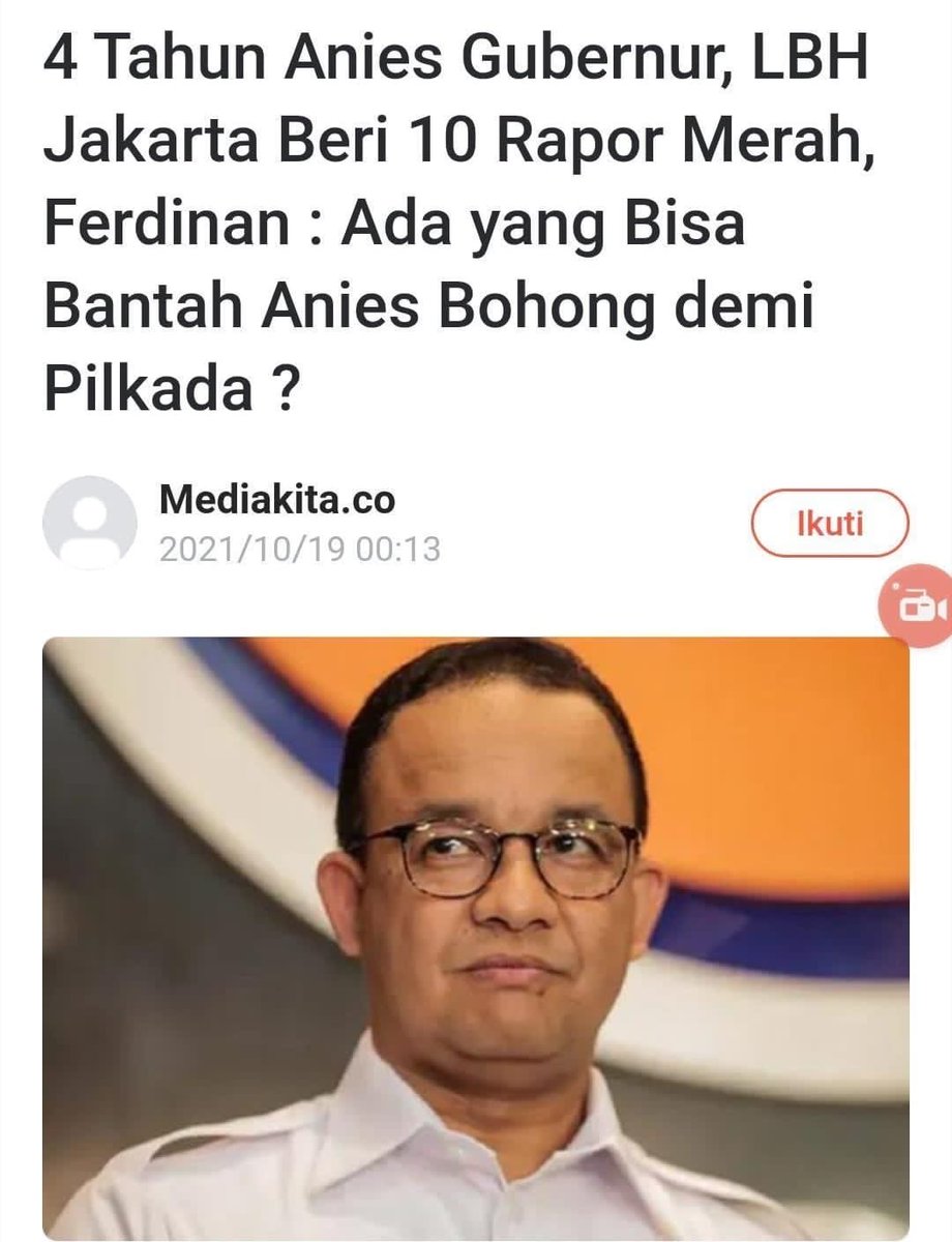 Selamat pagi sahabat pendukung Anies..!!
Ada yang bisa bantah..?????