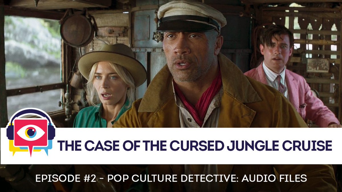 In our new podcast episode we investigate Disney’s latest film based on a theme park ride. Jungle Cruise tries to sidestep the ride’s racist history but still leans on exoticism and colonial adventurism. We also discuss the baffling inclusion of gay jokes. popculturedetective.agency/podcast/the-ca…