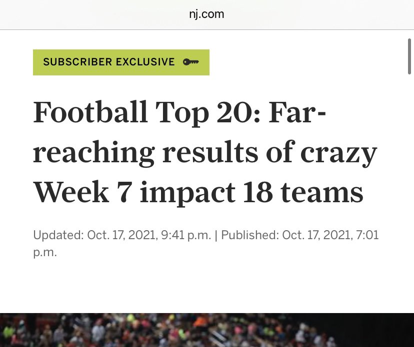 HermitsFootball's tweet photo. #2 in NJ, and the UNANIMOUS Top-Ranked team in South Jersey; but still a lot more work to do!

1. Bergen Catholic
2. #HermitPride 🔝
3. Seton Hall Prep
4  Millville 
5. Red Bank Cath
6. Don Bosco Prep
7.  St Peter’s Prep
8. DePaul Catholic
9. Rumson Fair-Haven
10. No Highlands https://t.co/D6YPEHzXRN