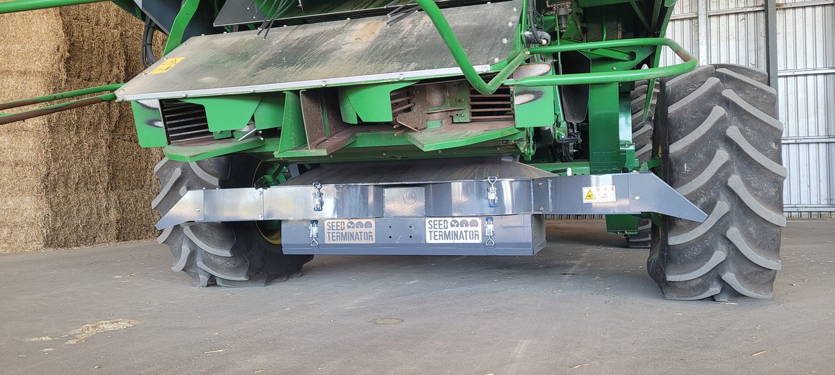 CorbinSchuster's tweet image. Finally joining the #SeedTerminator club. Ryegrass, brome grass, snail medic, let&apos;s see you survive this.
#ResistanceIsFutile