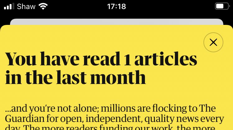 gingerbbm_ux's tweet photo. @guardian if you fix this I’ll subscribe #ux https://t.co/77Dwo0CQy9