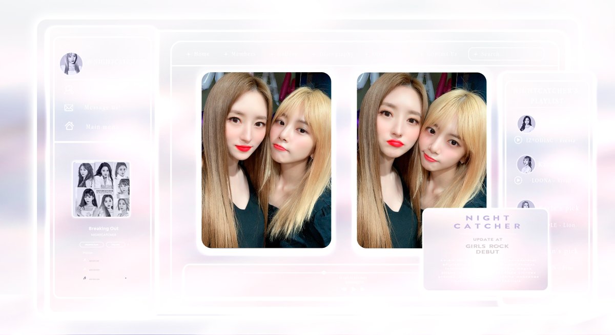 nightcatchers's tweet photo. · 🌙 𓏭 drᥱᥲm of 𝕞𝕖,, NIGHT𝐂𝐀𝐓𝐂𝐇𝐄𝐑 (𝟕.) * chᥲsıng ヾ 𝐞𝐯𝐞𝐧𝐭𝐬 ⦂ #TIME4GIRLSROCK !
1/3 de la rata line se unen al #WANNAROCKCLUB porque ajá, lo nuestro es el rock y no podemos perdernos el db de cinco preciosas chicas. ¡Felicidades @rockinfiles! https://t.co/VvGtmNXhqK