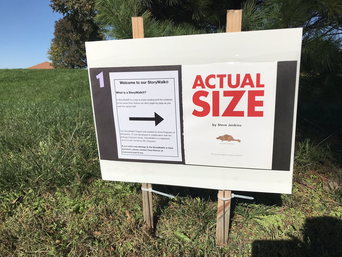 It’s time for our new StoryWalk!
