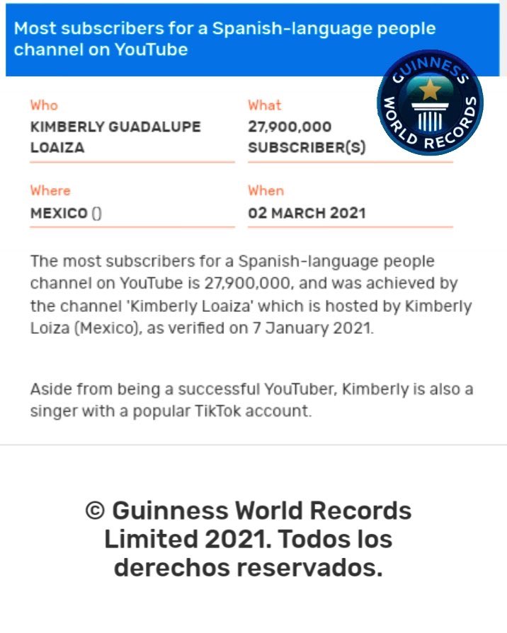 MaferSwf's tweet photo. Estoy tan orgullosa de lo mucho que a logrado mi reina siempre demostrando que no hay imposibles para el que se propone una meta, si perseveras consigues, con amor y pasión todo se logra hasta lo que uno cree “Imposible” 

KL RECORDS GUINNESS https://t.co/ZumxFV1kH0
