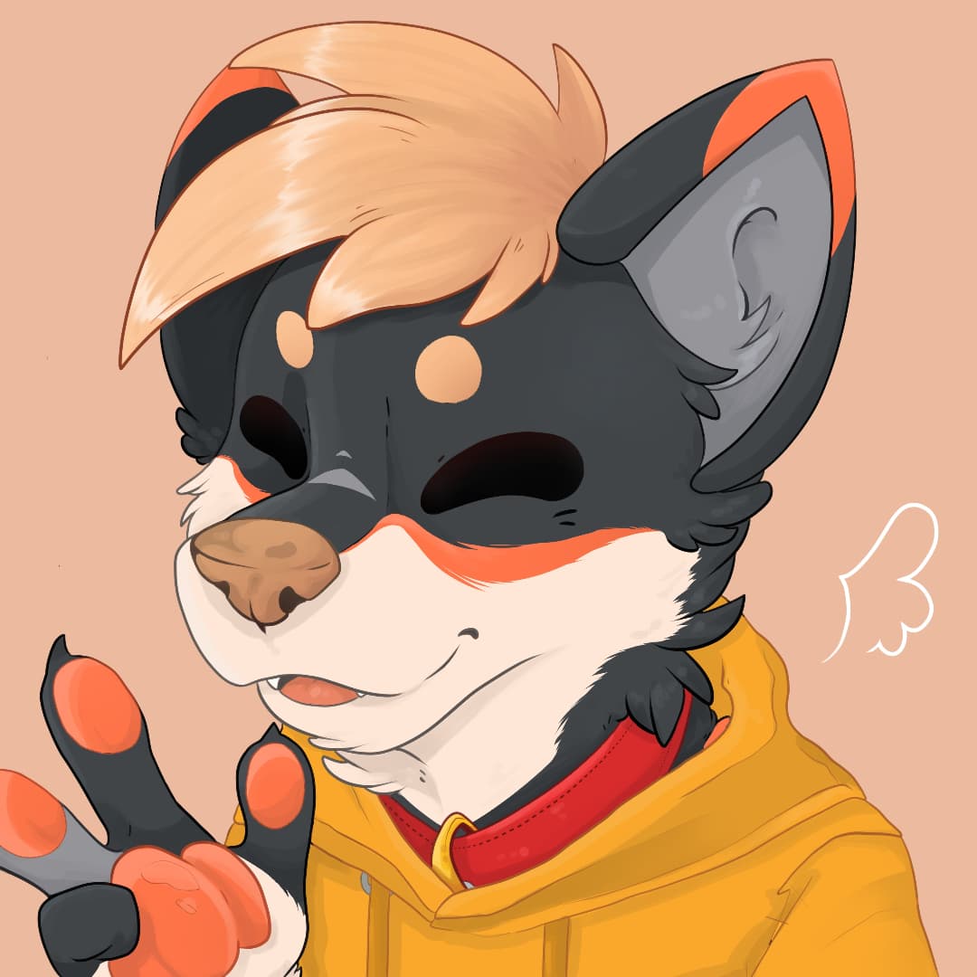 Ah. My profile picture I did a while ago-
#furry #furryfandom #digitalart