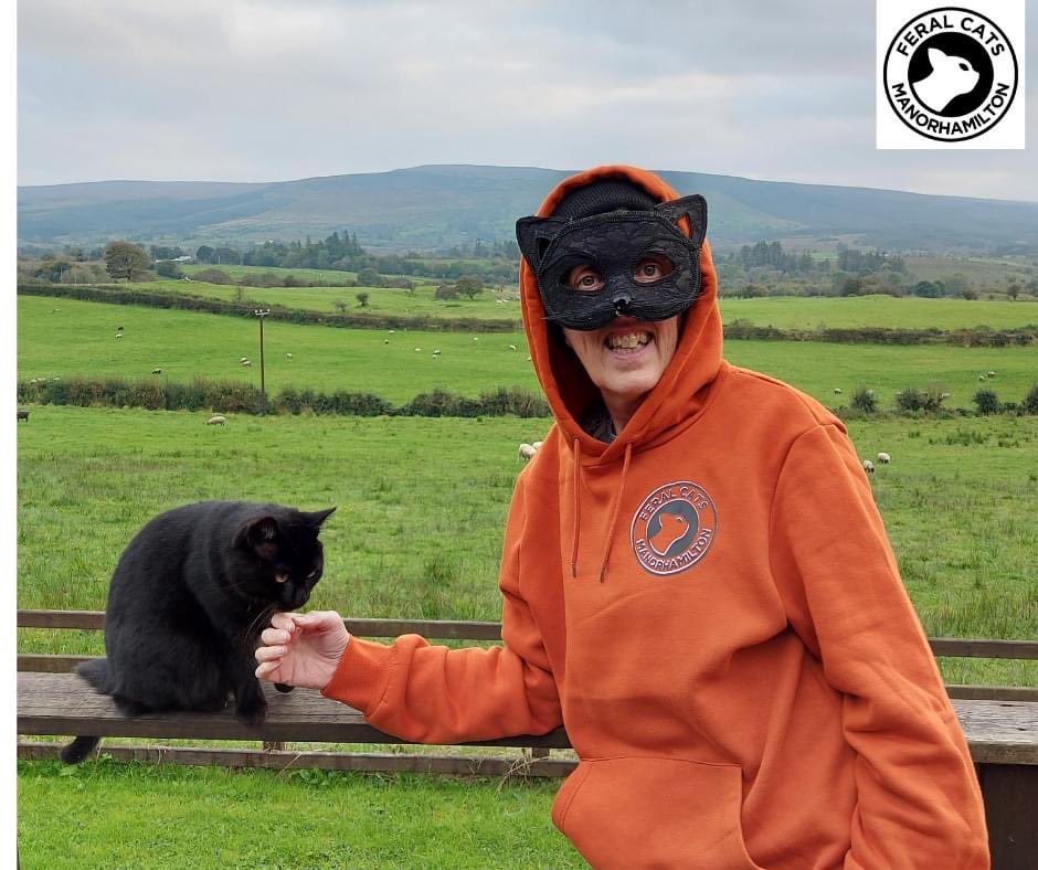 Feralcatsmanor's tweet photo. Our Feral Cats Manorhamilton team for #24HoursofPower challenge is being a little secretive about who they are. Can anyone identify these puddy cats? Join us & others for the challenge Oct 22nd/23rd at BeePark Community Centre. Great prizes for team that generates most energy! https://t.co/j8XOa6eJs6