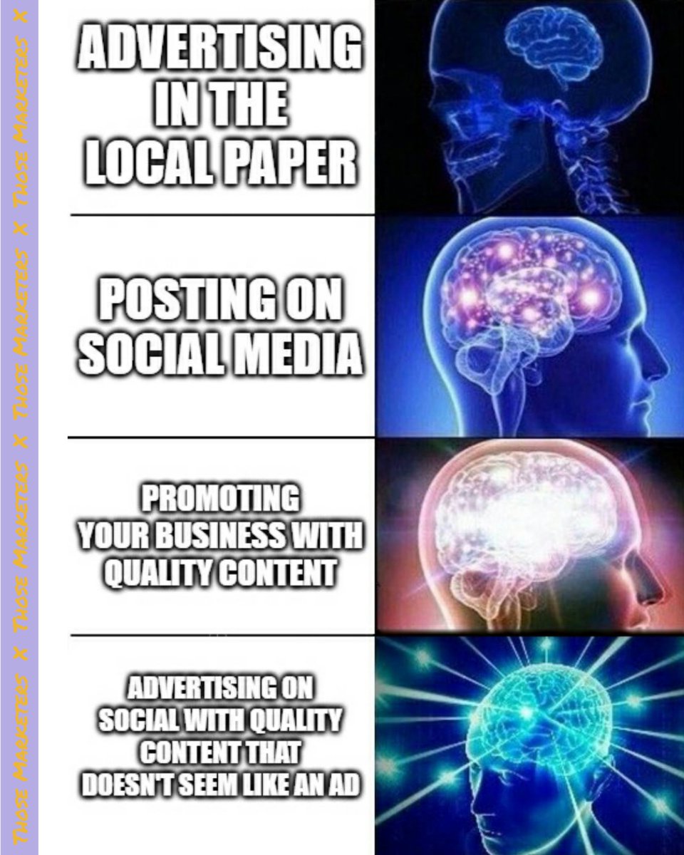 those_marketers's tweet photo. The best marketing doesn't feel like marketing...

Change my mind 😏

This is why we've been so focused on creating quality social media content for our clients lately. https://t.co/gWt3JMTK5H