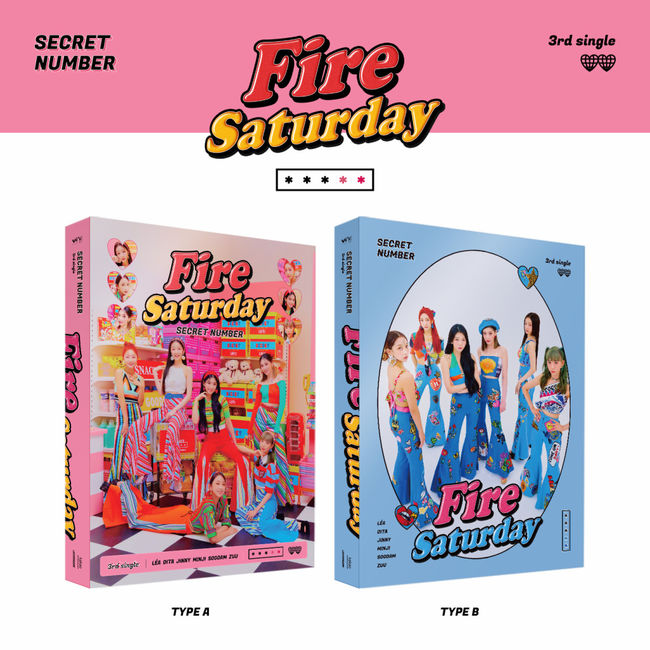 5N_NAVER's tweet photo. [📰] Release of 'Fire Saturday' on October 27, Pre-order starts today!

Upvote with 4th emoji > Recommend > Share
🔗https://t.co/qpeKeMKMr8

#SECRET_NUMBER #시크릿넘버 #Fire_Saturday #불토 @5ecretNumber https://t.co/axoP9BjrF5