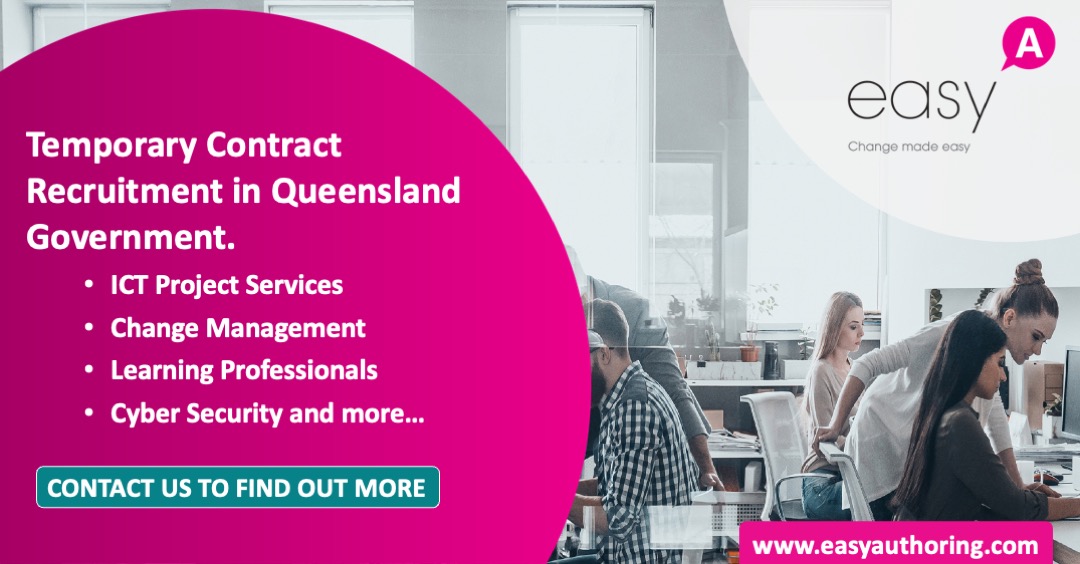 The wait is over…..

#EasyAuthoring is excited to announce, we are now able to provide #ContingentWorkforce to the #QueenslandGovernment

Shout out to us if you have any requirements bit.ly/3lOe293

#EasyAuthoring #easyA #easyR #ICTProjectServices

<a href="/EasyAuthoring/">easyA - experts in recruitment services</a>