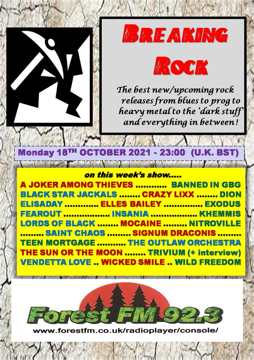 pjbreakingrock's tweet photo. playing next on @pjbreakingrock #RadioShow @ForestFM .. #London #quintet @Nitroville with new single #EngineAintNoStopping from upcoming album #TenChapters due in near future... stream now https://t.co/sjudUtZAIW https://t.co/1PLW8GADpw