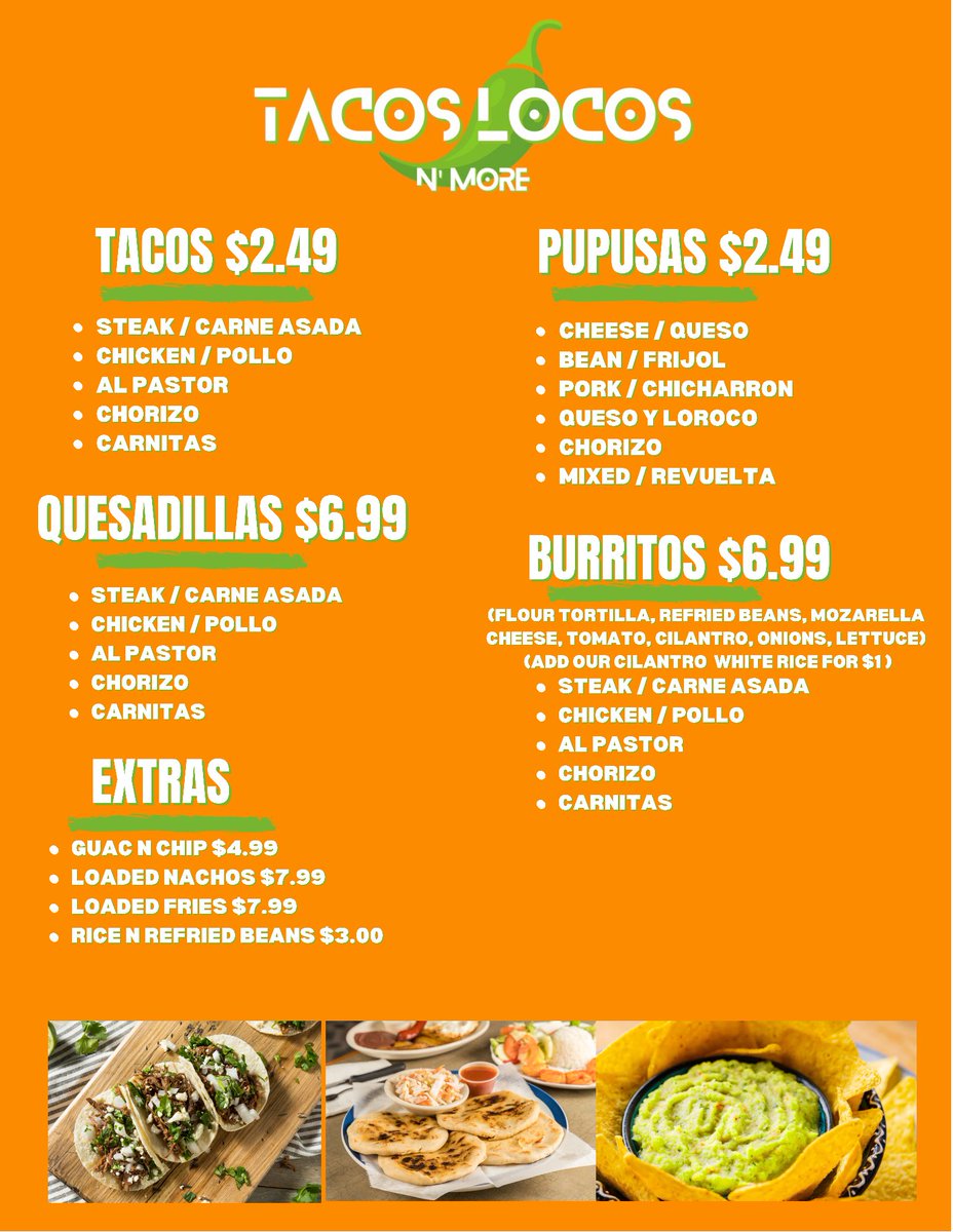 ArielMorales_23's tweet photo. Check out @tacoslocosnmore on IG, your new favorite spot, pull up for taco Tuesday 3x$5 tacos 🤯🔥 21190 KROME AVE https://t.co/MVdbk7d40S
