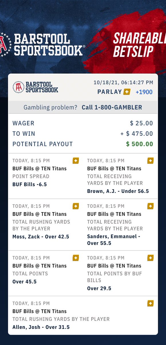 #BarstoolSportsbook ⁦<a href="/stoolpresidente/">Dave Portnoy</a>⁩  barstoolsportsbook.com/bets?_p=ZLZiJo…